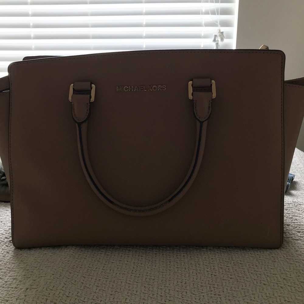 Michael Kora Medium Selma Leather Satchel
